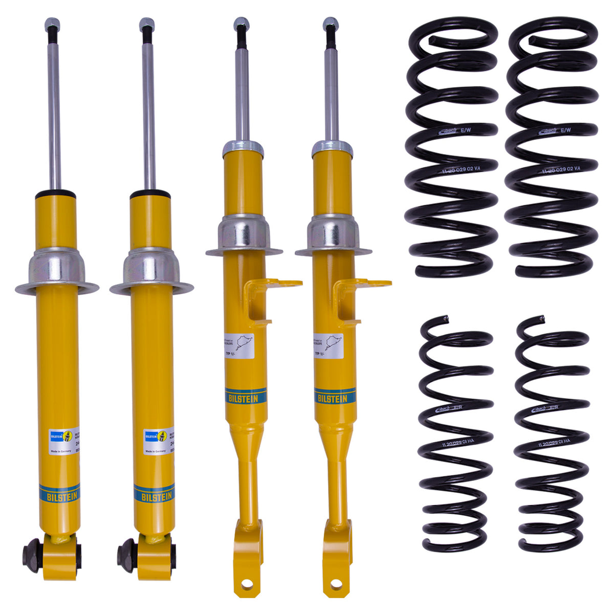 Bilstein 46-264749 - Suspension Kit BMW 650i Gran Coupe 2019-2013 Monotube Front Lowered Height 25mm, up to 1260kg Axle Load Rear Lowered Height 20mm, up to 1350kg Axle Load Without Electronic Suspension B12 (Pro-Kit) Bilstein 1