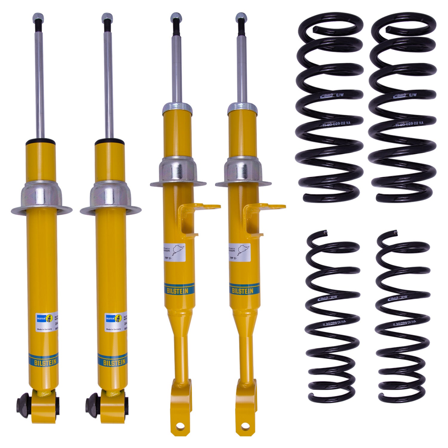 Bilstein 46-264749 - Suspension Kit BMW 650i Gran Coupe 2019-2013 Monotube Front Lowered Height 25mm, up to 1260kg Axle Load Rear Lowered Height 20mm, up to 1350kg Axle Load Without Electronic Suspension B12 (Pro-Kit) Bilstein 1