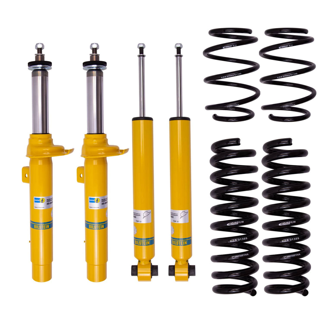 Bilstein Suspension Bilstein 46-264770 Suspension Kit Monotube Front Lowered Height 40mm Rear Lowered Height 30mm B12 Pro-Kit