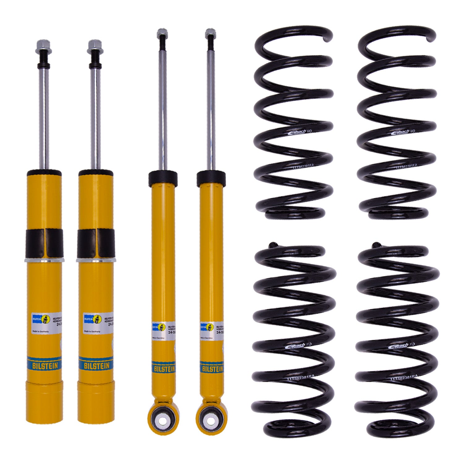 Bilstein 46-275349 - Suspension Kit Audi A4 2020-2017 Monotube Front Lowered Height 30mm up to 1080kg Axle Load Rear Lowered Height 30mm up to 1180kg Axle Load 53mm Outside Strut Diameter Without Electronic Suspension B12 (Pro-Kit) Bilstein 2