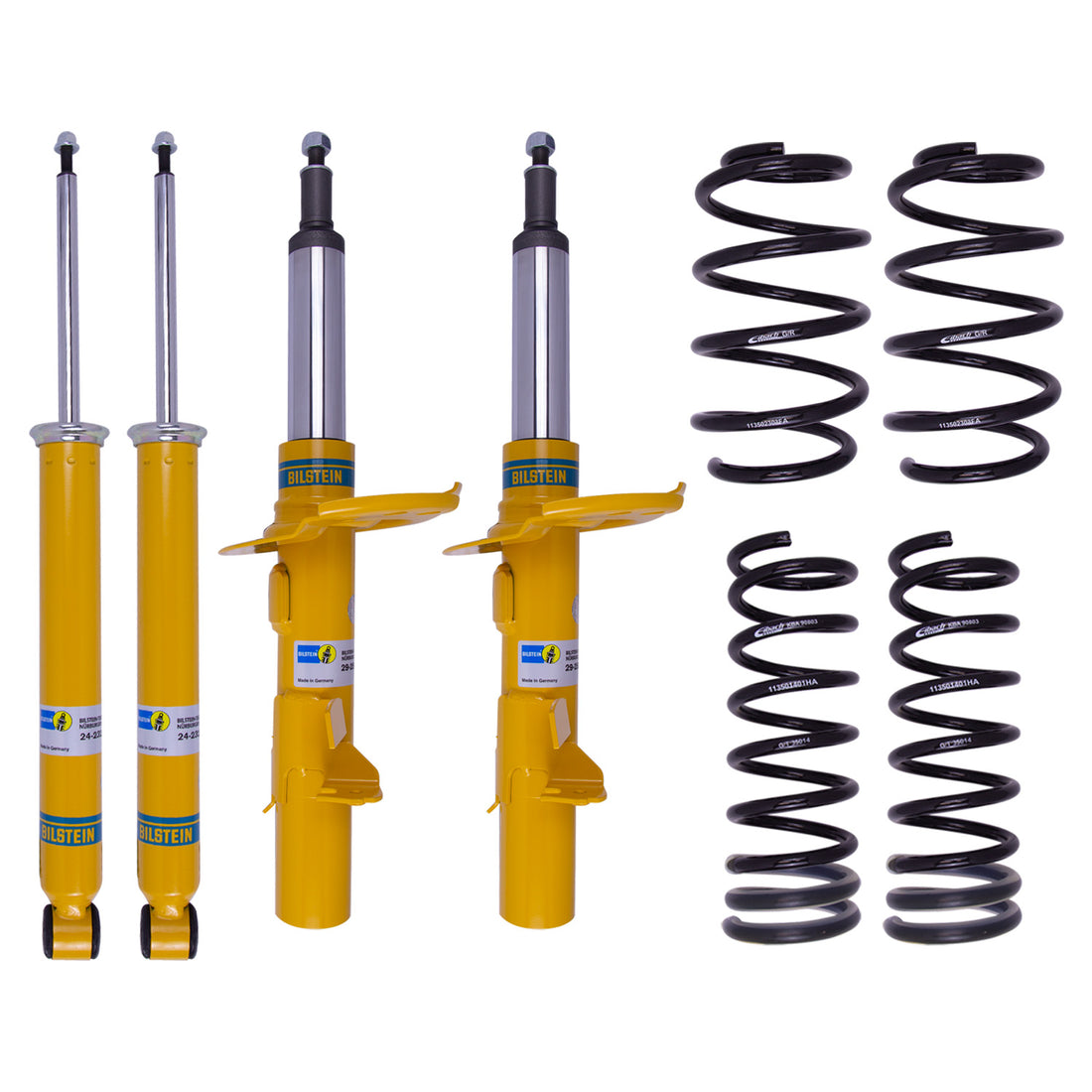 Bilstein 46-276681 - Suspension Kit Ford Focus 2018-2014 Monotube Front Lowered Height 25mm, up to 1100kg Axle Load Rear Lowered Height 10mm, up to 1060kg Axle Load B12 (Pro-Kit) Bilstein 3
