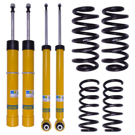 Bilstein 46-278647 - Suspension Kit Audi A4 2020-2017 Monotube Front Lowered Height 30mm, up to 1160kg Axle Load Rear Lowered Height 30mm, up to 1180kg Axle Load 53mm Outside Strut Diameter Without Electronic Suspension B12 (Pro-Kit) Bilstein 1