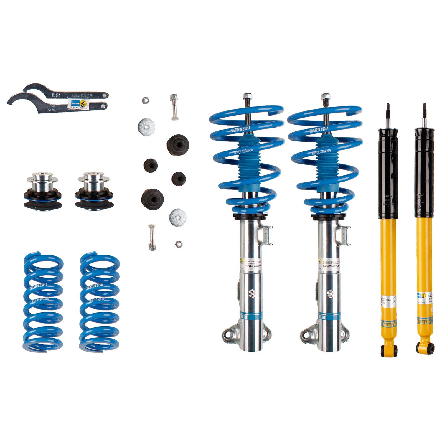 Bilstein 47-100770 - Suspension Kit Mercedes-Benz C32 AMG Monotube Front Lowered Height 30-50mm up to 1130kg Axle Load Suspension Wheel spacers may be required for some wheel/tire combinations Sport Suspension B14 (PSS) Bilstein 4