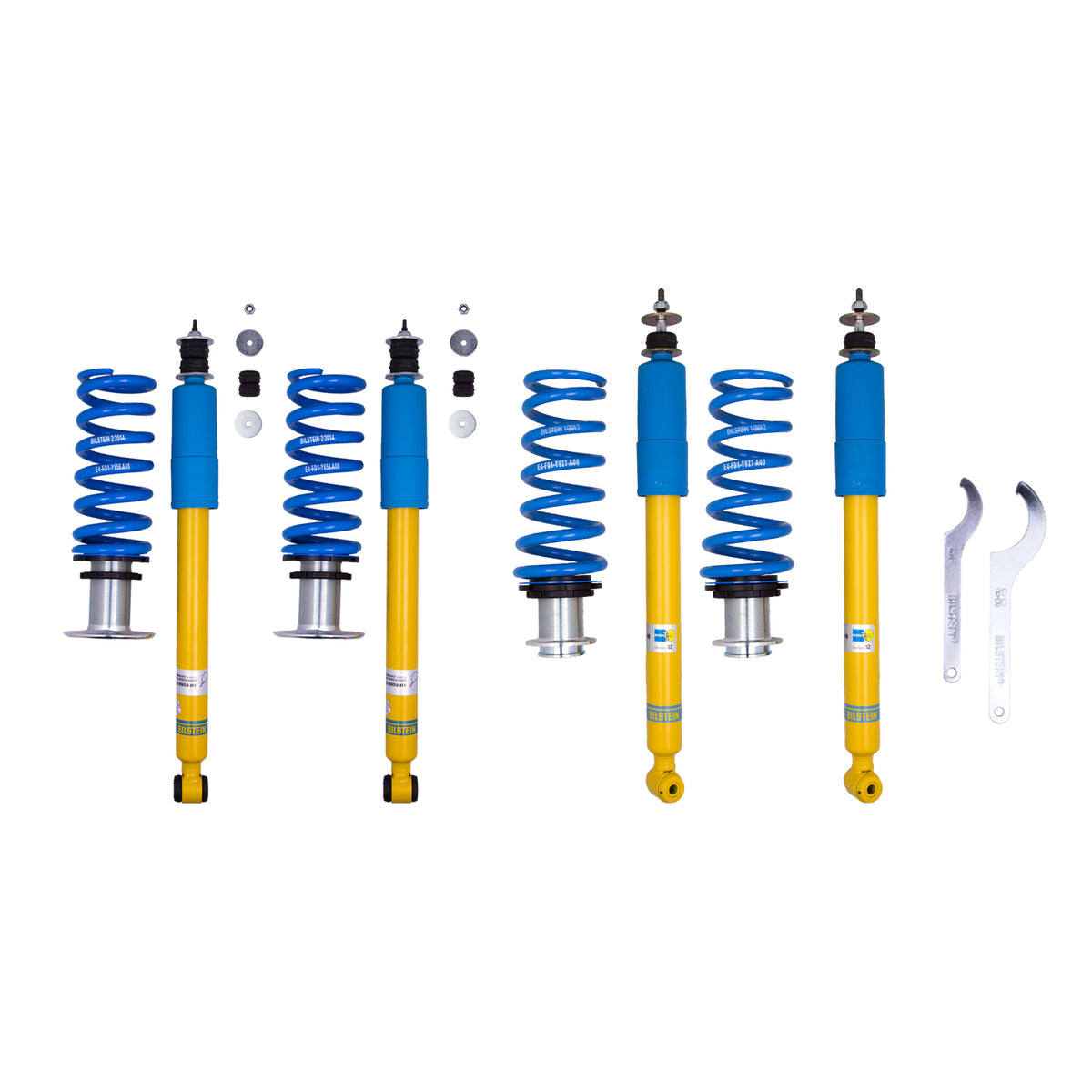 Bilstein 47-119536 - Suspension Kit Chrysler Crossfire 2008-2004 Monotube Front Lowered Height 15-35mm up to 905kg Axle Load Rear Lowered Height 10-30mm up to 850kg Axle Load B14 (PSS) Bilstein 5