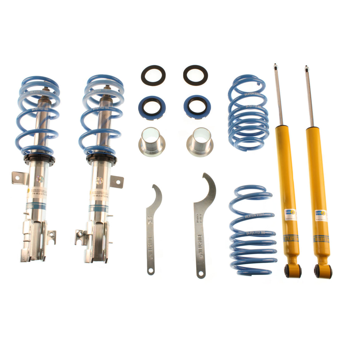Bilstein 47-167490 - Suspension Kit Ford Fiesta 2019-2011, Mazda 2 2014-2011 Monotube Front Lowered Height 25-40mm, up to 850kg Axle Load Rear Lowered Height 20-40mm, up to 765kg Axle Load B14 (PSS) Bilstein 1