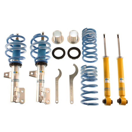 Bilstein 47-193680 - Suspension Kit Hyundai Genesis Coupe 2016-2010 Monotube Front Lowered Height 20-30mm, up to 1000kg Axle Load Rear Lowered Height 10-30mm, up to 1050kg Axle Load Requires model year 2011 front sway bar links B14 (PSS) Bilstein 7