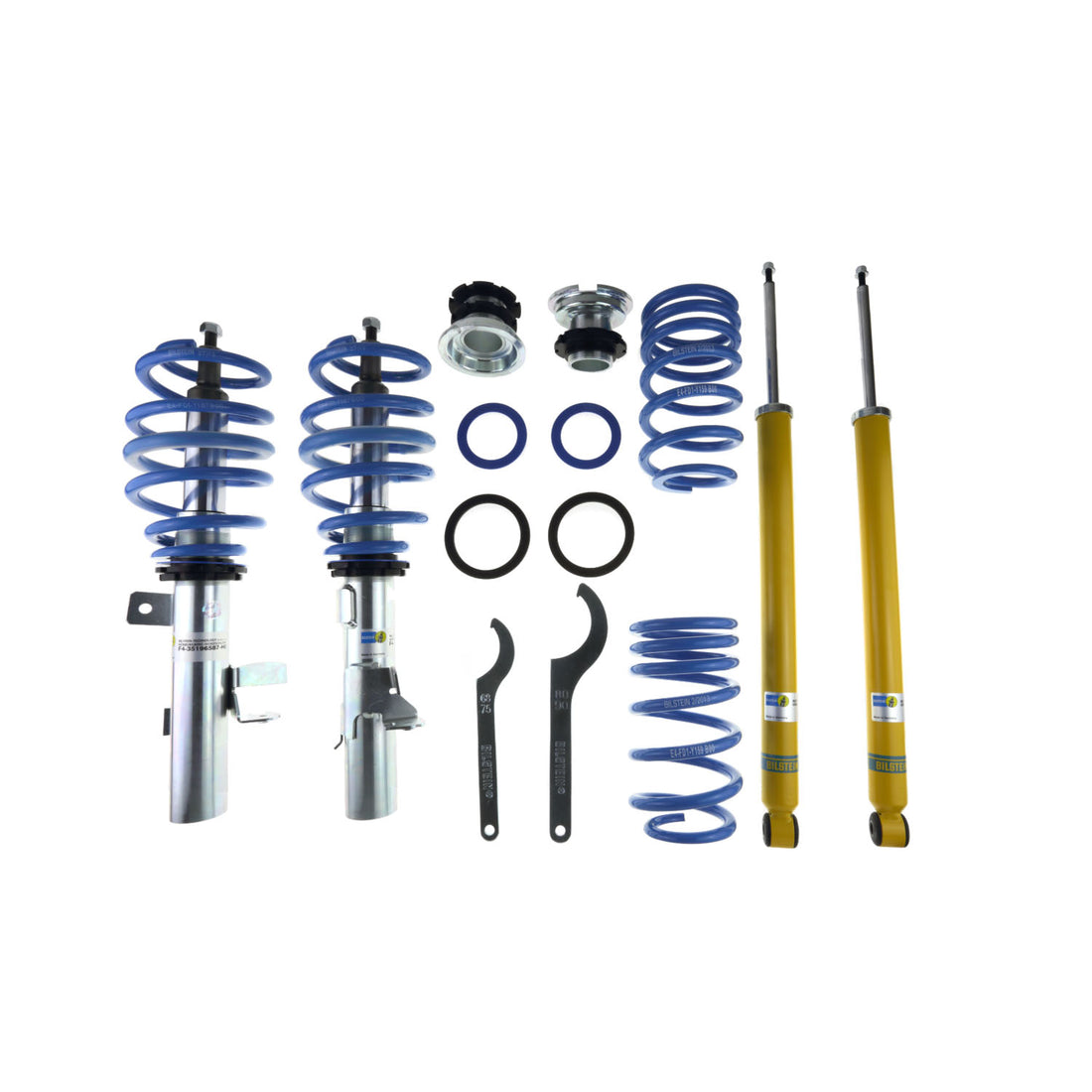 Bilstein 47-196568 - Suspension Kit Ford Focus 2018-2012 Monotube Front Lowered Height 35-50mm, up to 1100kg Axle Load Rear Lowered Height 30-50mm, up to 1025kg Axle Load B14 (PSS) Bilstein 1