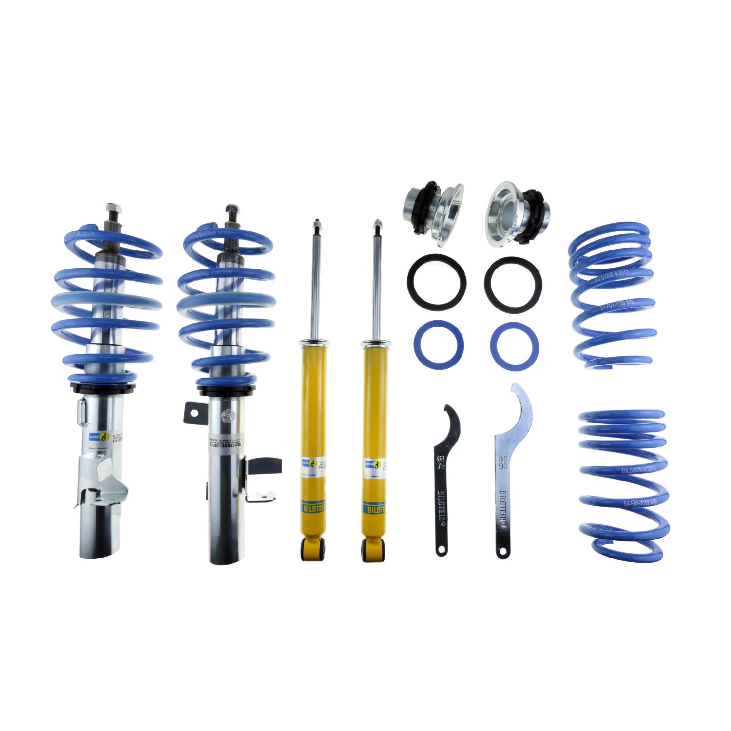 Bilstein 47-232952 - Suspension Kit Ford Focus 2018-2013 Monotube Front Lowered Height 15-30mm, up to 1100kg Axle Load Rear Lowered Height 15-30mm, up to 1025kg Axle Load B14 (PSS) Bilstein 1