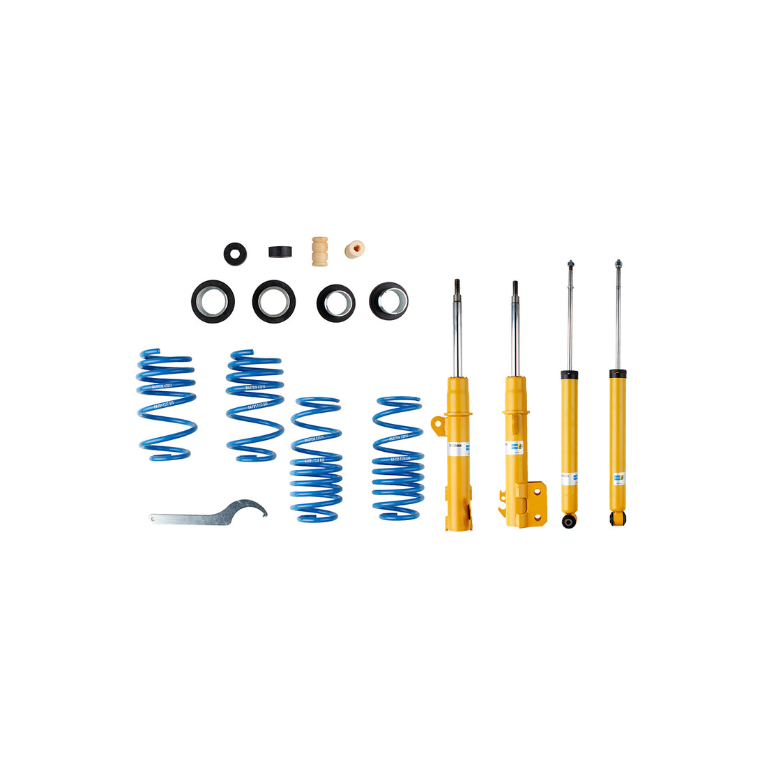 Bilstein 47-237834 - Suspension Kit Toyota Yaris 2017-2007 Twintube Front Lowered Height 20-40mm, up to 895kg Axle Load Rear Lowered Height 20-40mm, up to 825kg Axle Load B14 (PSS) Bilstein 1