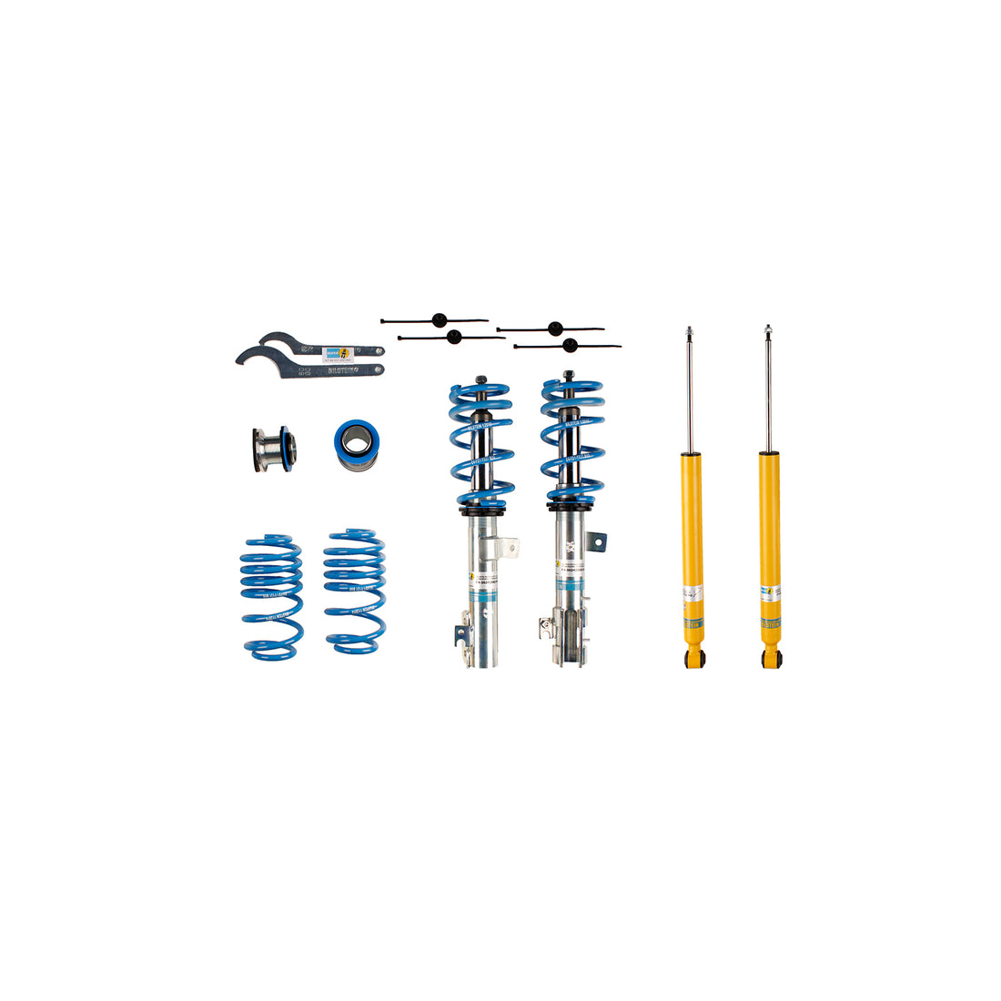 Bilstein 47-242043 - Suspension Kit Ford Fiesta 2019-2014 Monotube Front Lowered Height 25-40mm, up to 850kg Axle Load Rear Lowered Height 20-40mm, up to 765kg Axle Load B14 (PSS) Bilstein 1