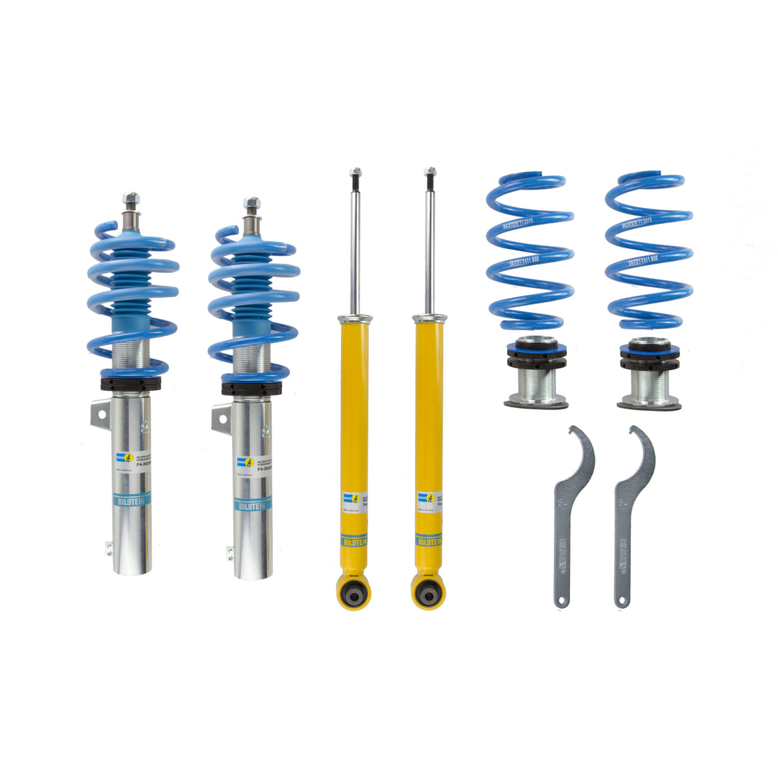 Bilstein 47-251588 - Suspension Kit Audi A3 2020-2015 Monotube Front Lowered Height 15-50mm Rear Lowered Height 15-50mm Without Electronic Suspension With 55mm Outside Strut Diameter With Independent Rear Suspension B14 (PSS) Bilstein 1