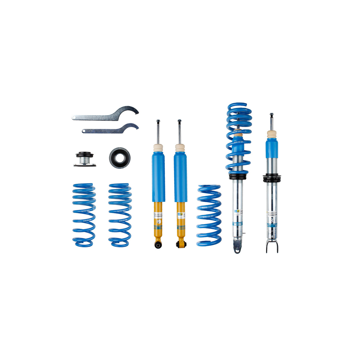 Bilstein 47-258037 - Suspension Kit Mercedes-Benz E300 2019-2017, E350 2021-2020, E400 2018, E450 2021-2019 Monotube Front Lowered Height 30-50mm Rear Lowered Height 30-50mm Without Electronic or Self-Leveling Suspension B14 (PSS) Bilstein 1