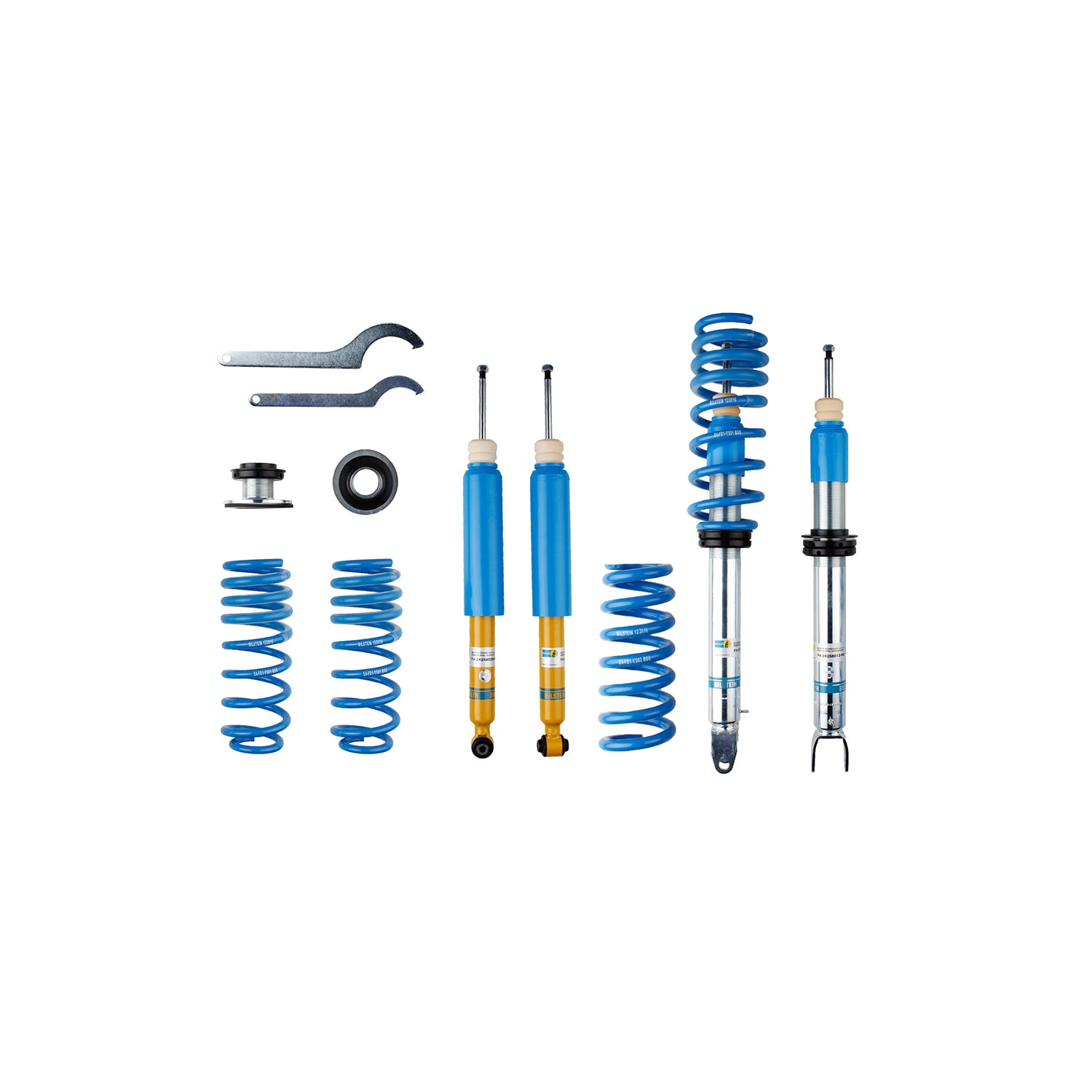 Bilstein 47-258037 - Suspension Kit Mercedes-Benz E300 2019-2017, E350 2021-2020, E400 2018, E450 2021-2019 Monotube Front Lowered Height 30-50mm Rear Lowered Height 30-50mm Without Electronic or Self-Leveling Suspension B14 (PSS) Bilstein 1