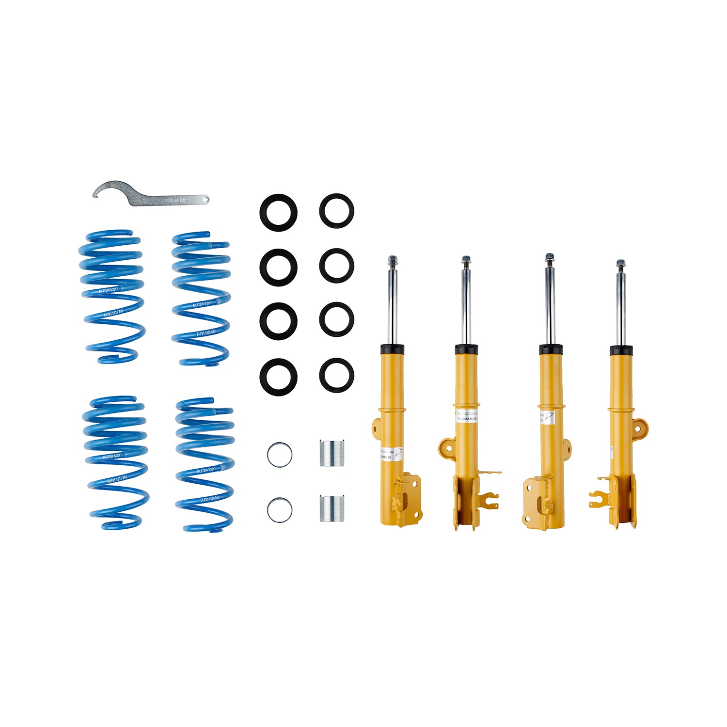 Bilstein 47-265417 - Suspension Kit Fiat 500X 2023-2016 Twintube Front Lowered Height 20-40mm, up to 1150kg Axle Load Rear Lowered Height 20-40mm, up to 1000kg Axle Load B14 (PSS) Bilstein 1