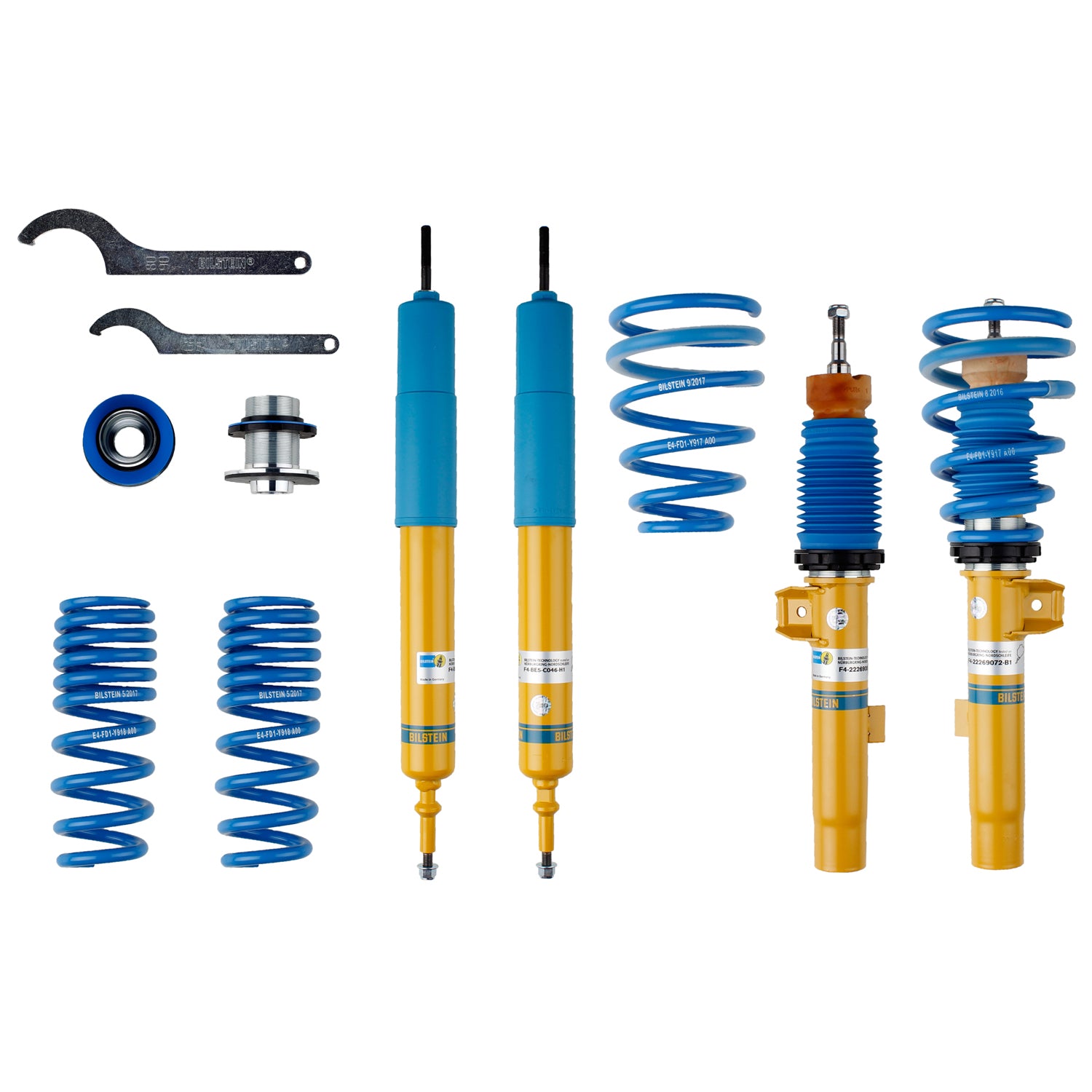 Bilstein 47-269064 - Suspension Kit BMW 128i 2013-2008 Monotube/Twintube Front Lowered Height 30-50mm up to 1020kg Axle Load Rear Lowered Height 30-50mm up to 1200kg Axle Load B14 (PSS) Bilstein 1