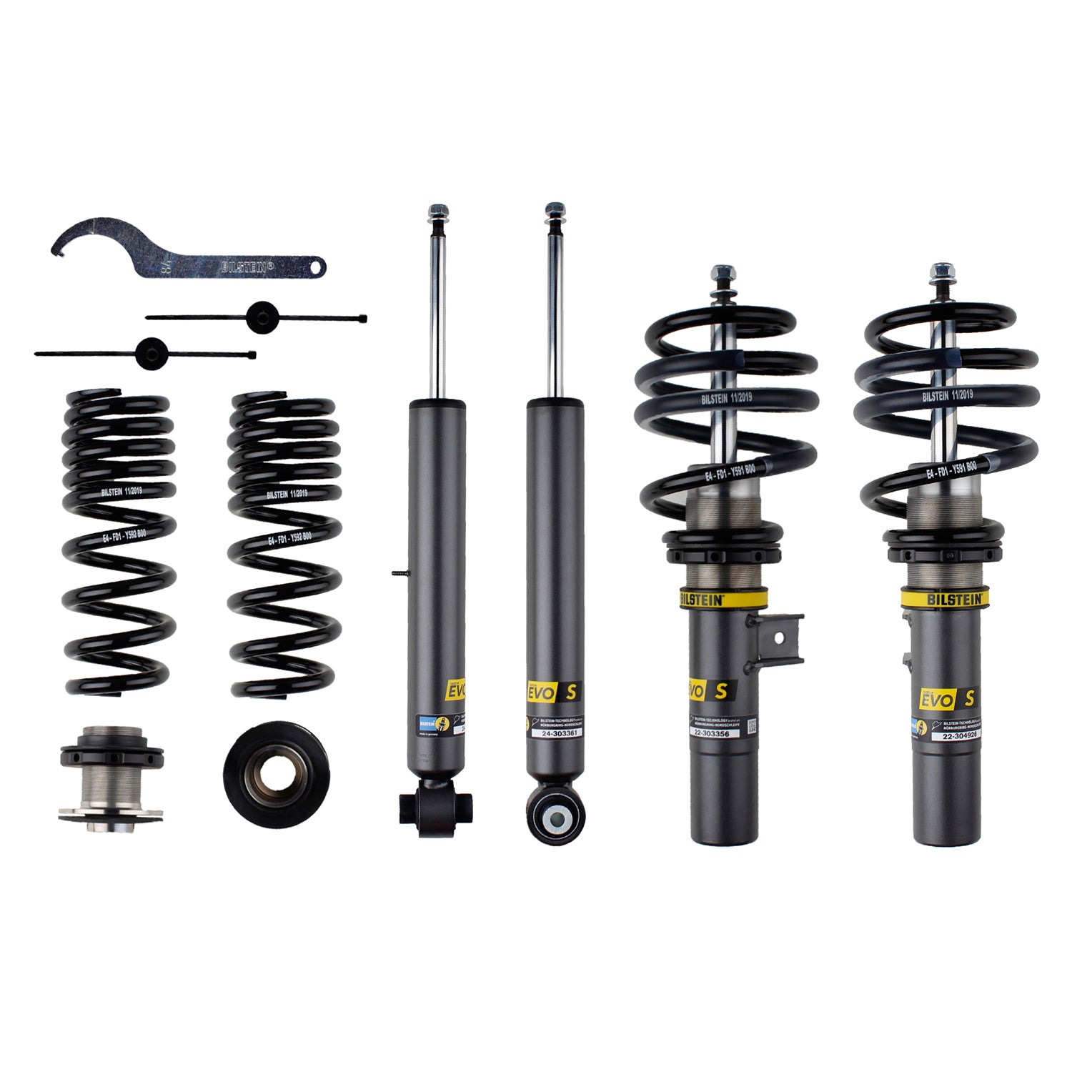 Bilstein 47-300118 - Suspension Kit BMW 330i 19-25 430i 2025-2021 M340i 2022-2020 M440i 2025-2021 Monotube/Twintube Front Lowered Height 35-50mm up to 1075kg Axle Load Rear Lowered Height 30-55mm up to 1210kg Axle Load Without Electronic Suspension EVO... 1
