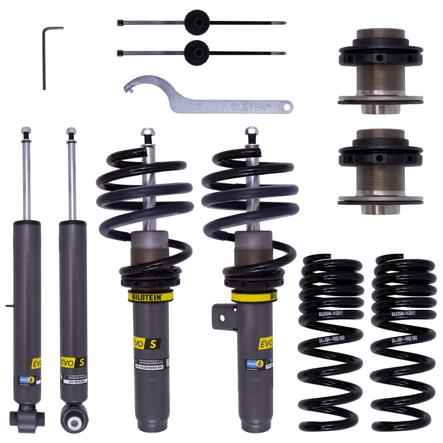 Bilstein 47-304932 - Suspension Kit BMW 330i xDrive 19-25 430i xDrive 2025-2021 M340i xDrive 2022-2020 Monotube/Twintube Front Lowered Height 35-60mm EVO S Bilstein 3