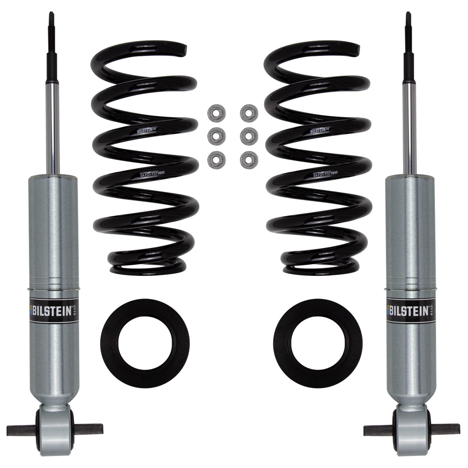 Bilstein 47-325753 - Suspension Kit Chevrolet Silverado 1500 2018-2014, Silverado 1500 LD 2019, GMC Sierra 1500 2018-2014, Sierra 1500 Limited 2019 Monotube Provides 1.85-2.75 Inch Front Lift B8 6112 Bilstein 1