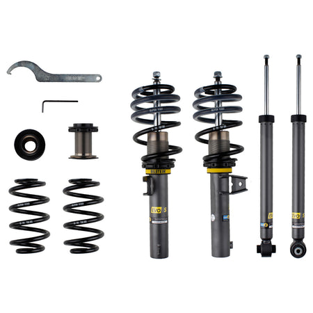 Bilstein 47-327030 - Suspension Kit Volkswagen e-Golf 2019-2015 Monotube/Twintube Front Lowered Height 20-35mm, up to 1090kg Axle Load Rear Lowered Height 10-30mm, up to 980kg Axle Load EVO S Bilstein 1