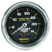 AutoMeter 4704 - GAUGE, BOOST, 2 1/16", 35PSI, MECHANICAL, CARBON FIBER 3