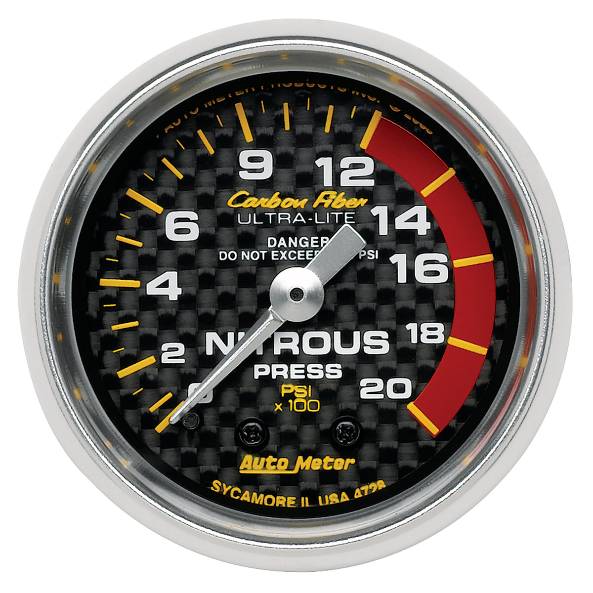 AutoMeter 4728 Nitrous Oxide Pressure Gauge