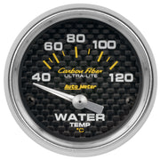 AutoMeter 4737-M - GAUGE, WATER TEMP, 2 1/16", 40-120?C, ELECTRIC, CARBON FIBER