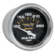 AutoMeter 4737 - GAUGE, WATER TEMP, 2 1/16", 100-250?F, ELECTRIC, CARBON FIBER 3
