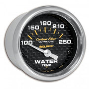 AutoMeter 4737 - GAUGE, WATER TEMP, 2 1/16", 100-250?F, ELECTRIC, CARBON FIBER 5