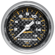 AutoMeter 4744 - GAUGE, PYROMETER (EGT), 2 1/16", 1600?F, STEPPER MOTOR, CARBON FIBER 3