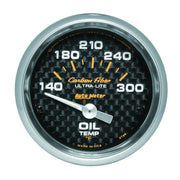 AutoMeter 4748 - GAUGE, OIL TEMP, 2 1/16", 140-300?F, ELECTRIC, CARBON FIBER 3
