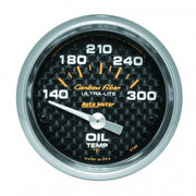 AutoMeter 4748 - GAUGE, OIL TEMP, 2 1/16", 140-300?F, ELECTRIC, CARBON FIBER 5