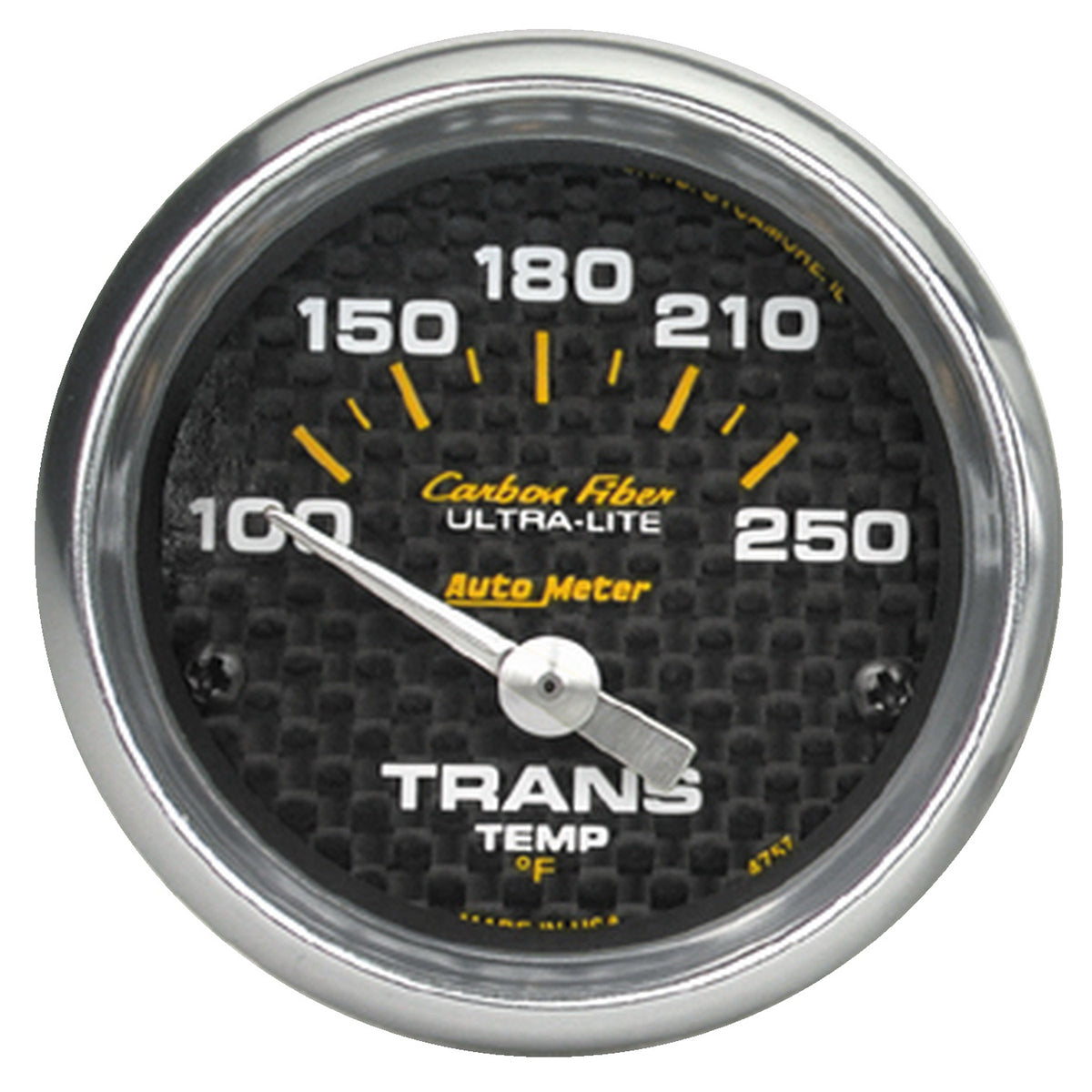 AutoMeter 4757 - GAUGE, TRANSMISSION TEMP, 2 1/16", 100-250?F, ELECTRIC, CARBON FIBER 3
