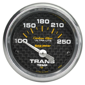 AutoMeter 4757 - GAUGE, TRANSMISSION TEMP, 2 1/16", 100-250?F, ELECTRIC, CARBON FIBER 3