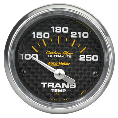 AutoMeter 4757 - GAUGE, TRANSMISSION TEMP, 2 1/16", 100-250?F, ELECTRIC, CARBON FIBER 3