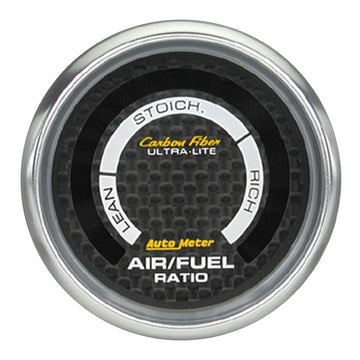 AutoMeter 4775 - GAUGE, AIR/FUEL RATIO-NARROWBAND, 2 1/16", LEAN-RICH, LED ARRAY, CARBON FIBER 5