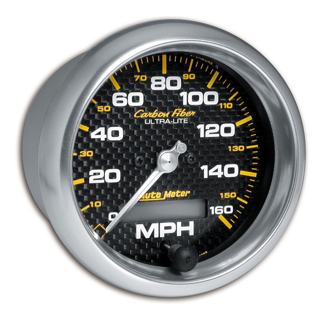 AutoMeter 4789 - GAUGE, SPEEDOMETER, 3 3/8", 160MPH, ELEC. PROGRAMMABLE, CARBON FIBER 3