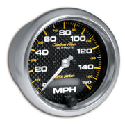 AutoMeter 4789 - GAUGE, SPEEDOMETER, 3 3/8", 160MPH, ELEC. PROGRAMMABLE, CARBON FIBER 3