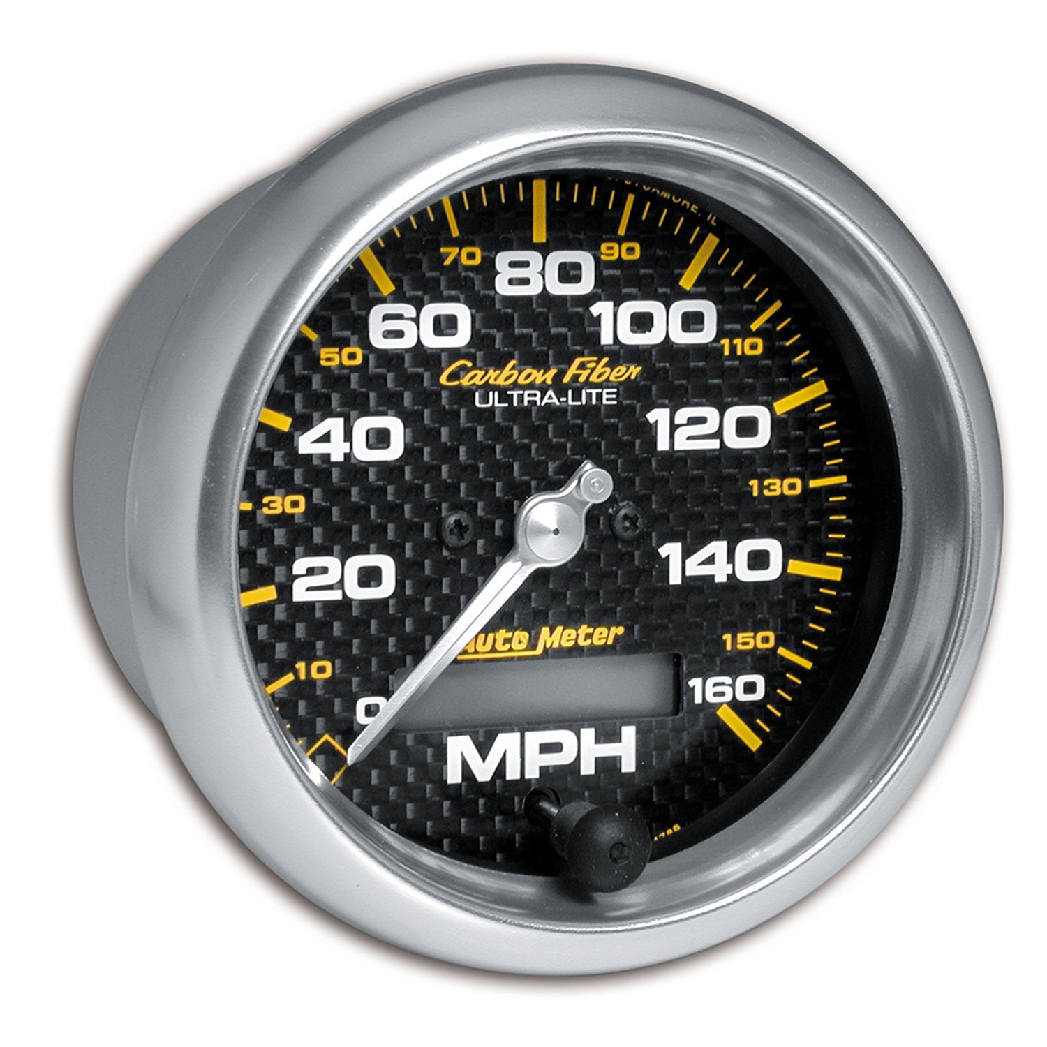 AutoMeter 4789 - GAUGE, SPEEDOMETER, 3 3/8", 160MPH, ELEC. PROGRAMMABLE, CARBON FIBER 3