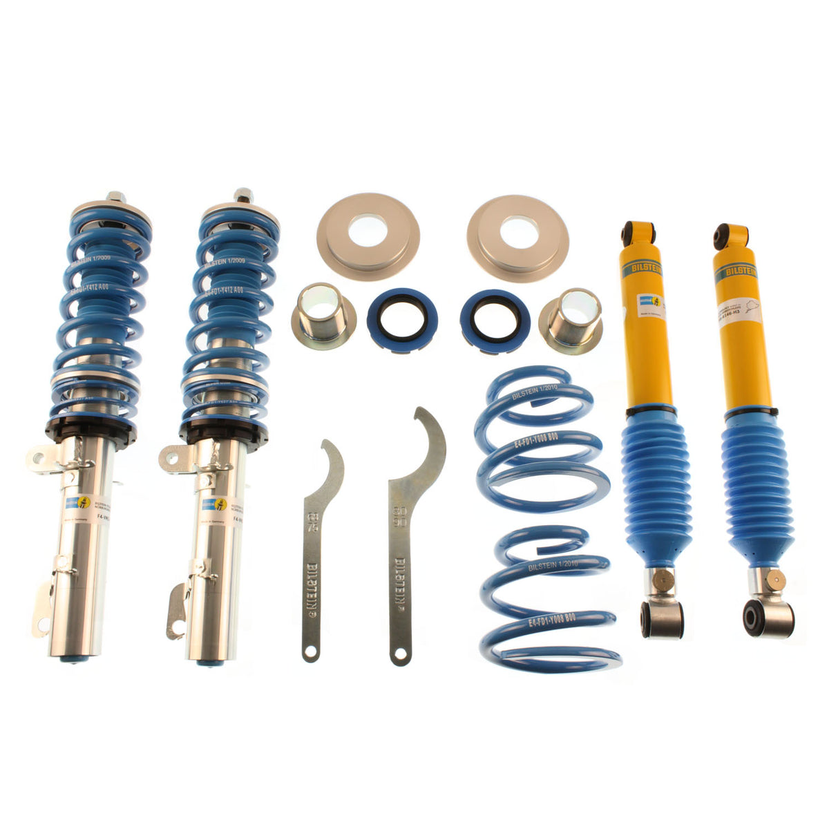 Bilstein 48-080422 - Suspension Kit Audi TT Quattro 2006-2000, Volkswagen R32 2004 Monotube Front Lowered Height 30-50mm, up to 1110kg Axle Load Rear Lowered Height 30-50mm, up to 1080kg Axle Load B16 (PSS9) Bilstein 5