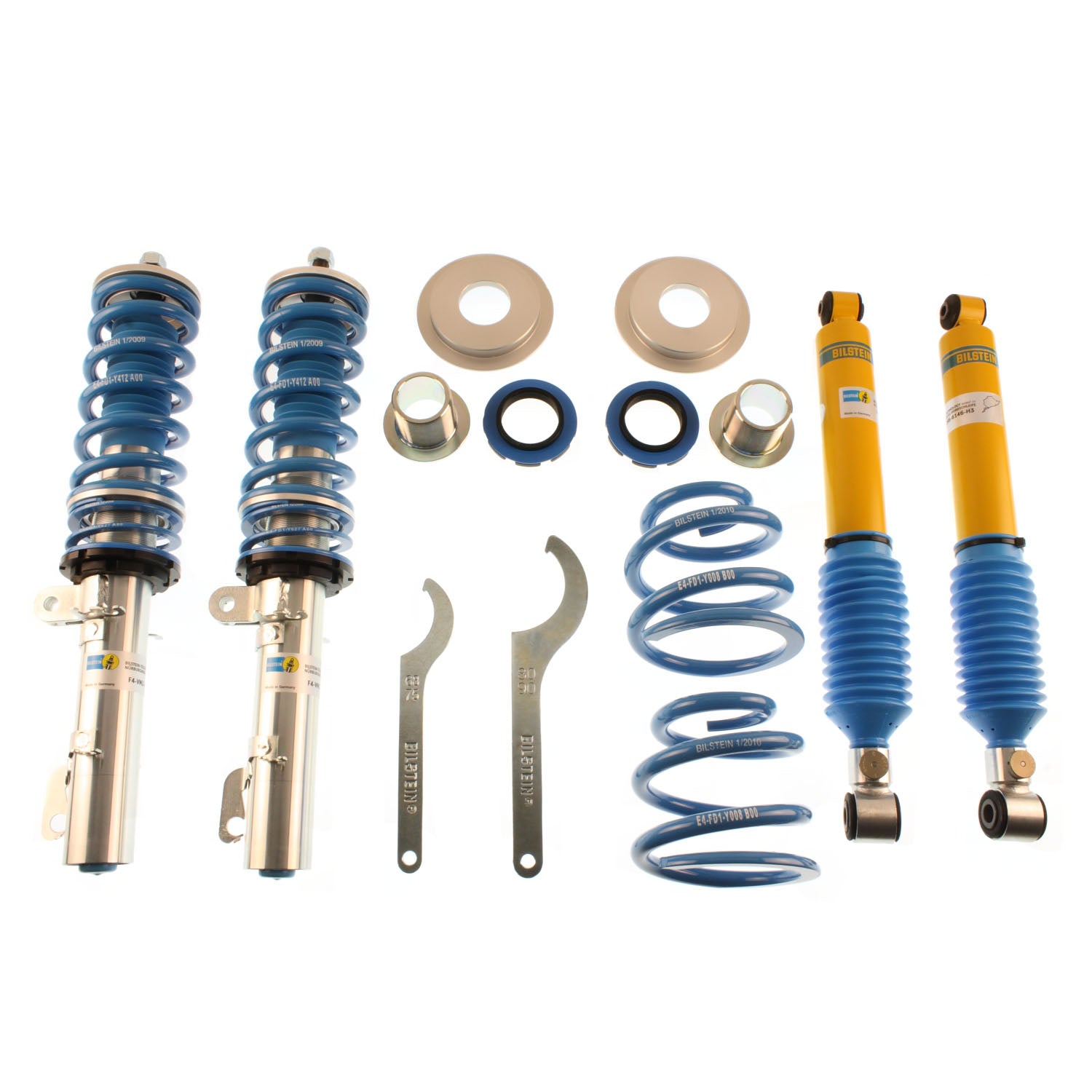 Bilstein 48-080422 - Suspension Kit Audi TT Quattro 2006-2000, Volkswagen R32 2004 Monotube Front Lowered Height 30-50mm, up to 1110kg Axle Load Rear Lowered Height 30-50mm, up to 1080kg Axle Load B16 (PSS9) Bilstein 5
