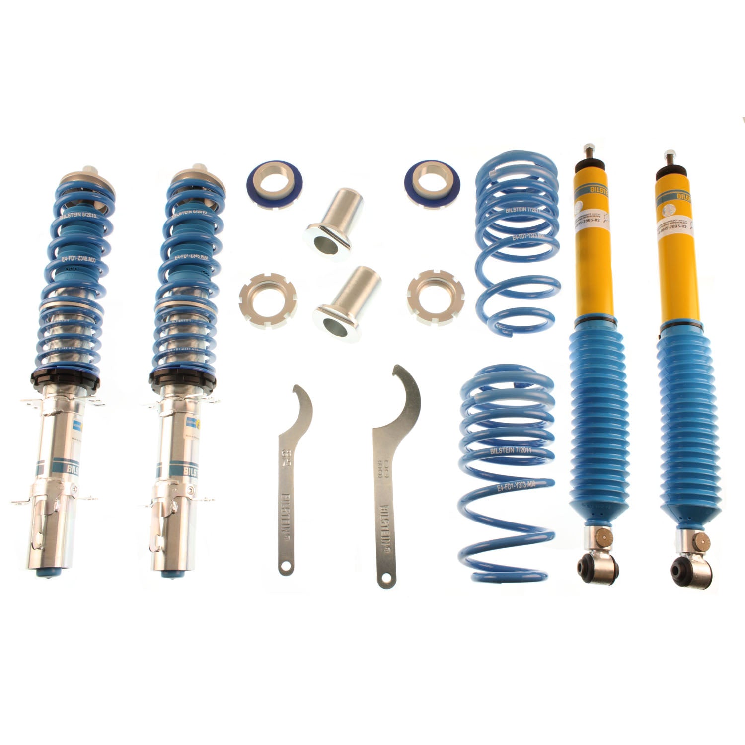 Bilstein 48-080651 - Suspension Kit Volkswagen Beetle 2010-1998 Monotube Front Lowered Height 25-45mm up to 1060kg Axle Load Rear Lowered Height 20-40mm up to 1010kg Axle Load Wheel spacers may be required for some wheel/tire combinations B16 (PSS9) Bi... 1