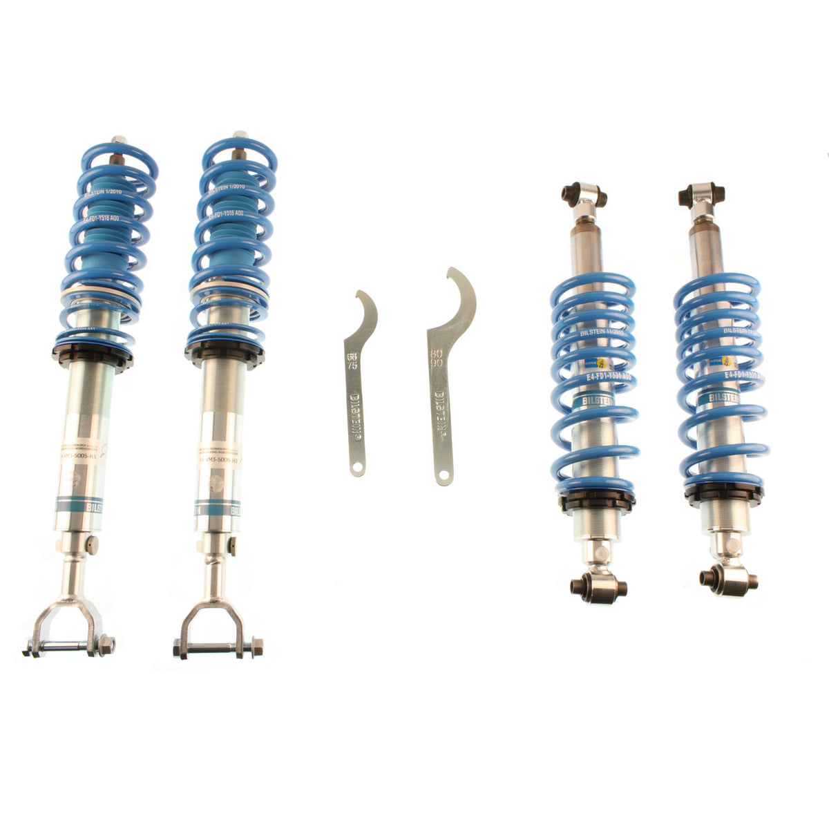 Bilstein 48-086165 - Suspension Kit Audi S4 2002-2000 Monotube Front Lowered Height 15-35mm, up to 1150kg Axle Load Rear Lowered Height 10-30mm, up to 1140kg Axle Load B16 (PSS9) Bilstein 1