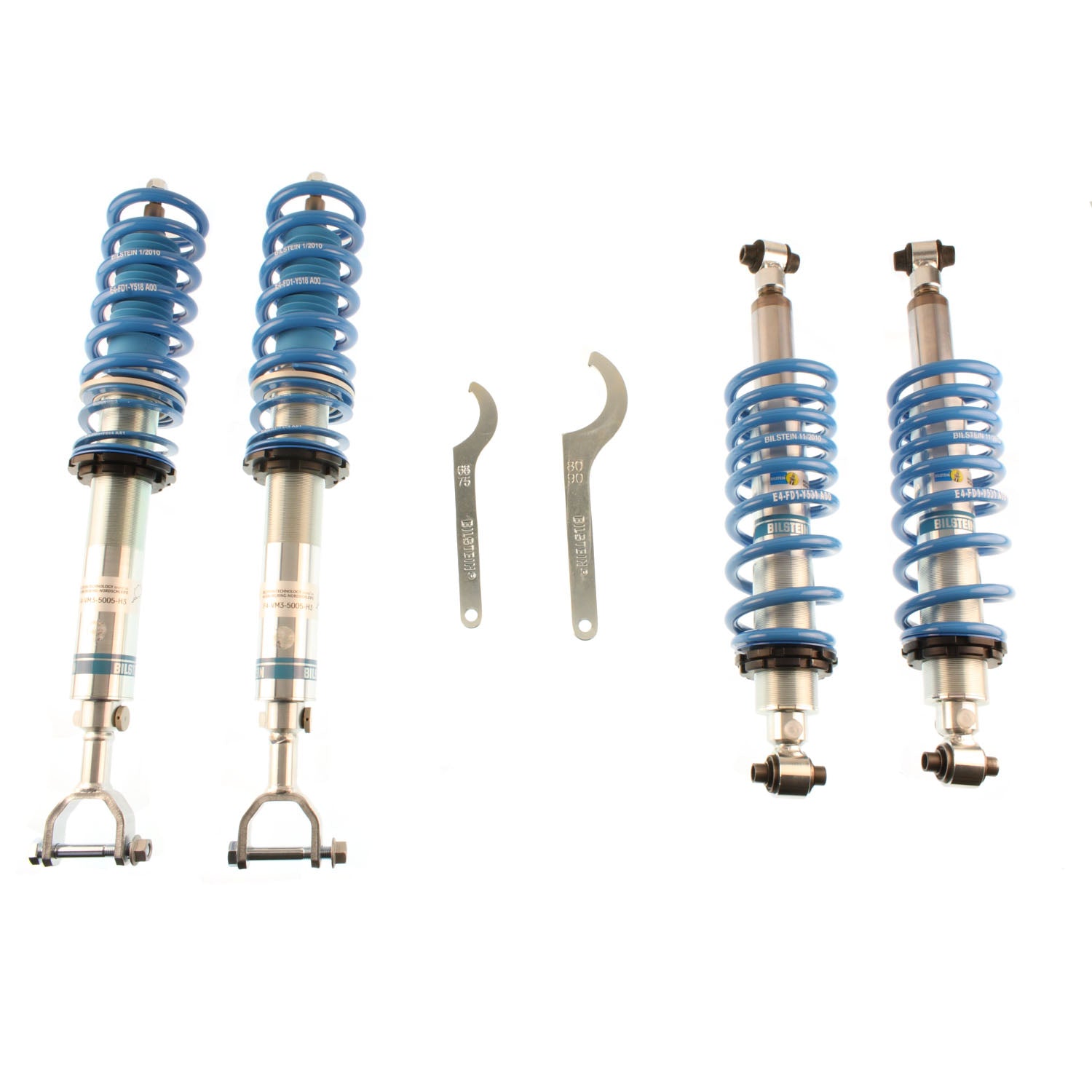 Bilstein 48-086165 - Suspension Kit Audi S4 2002-2000 Monotube Front Lowered Height 15-35mm, up to 1150kg Axle Load Rear Lowered Height 10-30mm, up to 1140kg Axle Load B16 (PSS9) Bilstein 1