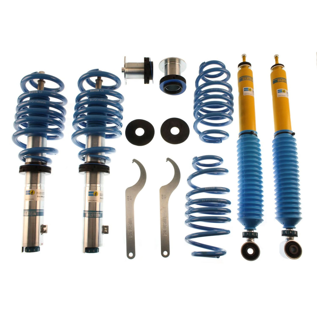 Bilstein 48-147231 - Suspension Kit Audi A4 2016-2009 Monotube Front Lowered Height 10-30mm up to 1215kg Axle Load Rear Lowered Height 10-20mm up to 1215kg Axle Load Without Electronic Suspension B16 (PSS10) Bilstein 1