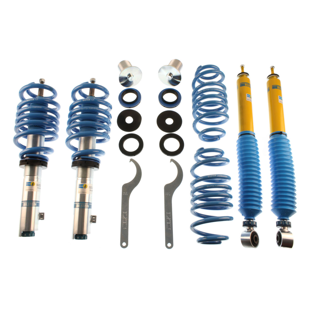 Bilstein 48-221832 - Suspension Kit Audi A6 2018-2012, A6 Quattro 2018-2012, A7 Quattro 2018-2012, RS7 2018-2014, S7 2018-2013 Monotube Front Lowered Height 15-35mm Rear Lowered Height 15-35mm Without Air or Electronic Suspension B16 (PSS10) Bilstein 1