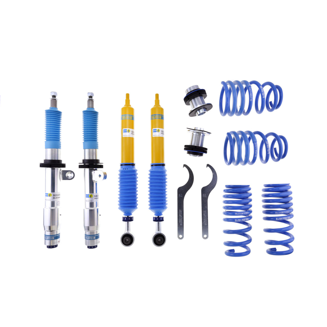 Bilstein 48-244091 - Suspension Kit BMW M2 2021-2016, M3 2018-2015, M4 2020-2015 Monotube Front Lowered Height 30-40mm, up to 990kg Axle Load Rear Lowered Height 5-25mm, up to 1250kg Axle Load Without Electronic Suspension B16 (PSS10) Bilstein 1