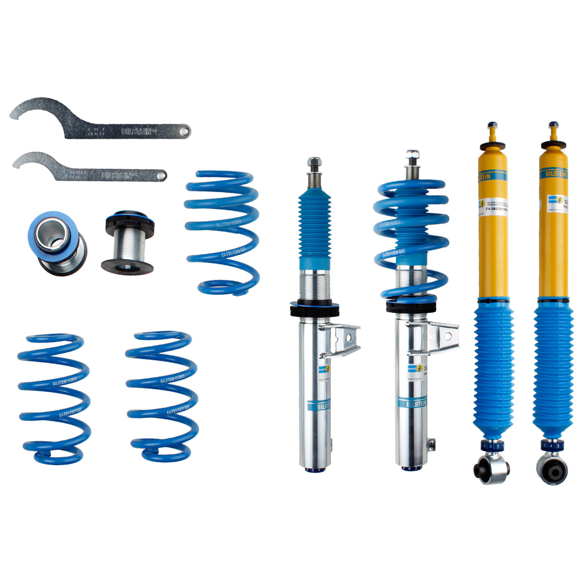 Bilstein 48-251570 - Suspension Kit Audi A3 2020-2015 Monotube Front Lowered Height 15-50mm Rear Lowered Height 15-50mm Without Electronic Suspension With 55mm Outside Strut Diameter With Independent Rear Suspension B16 (PSS10) Bilstein 5