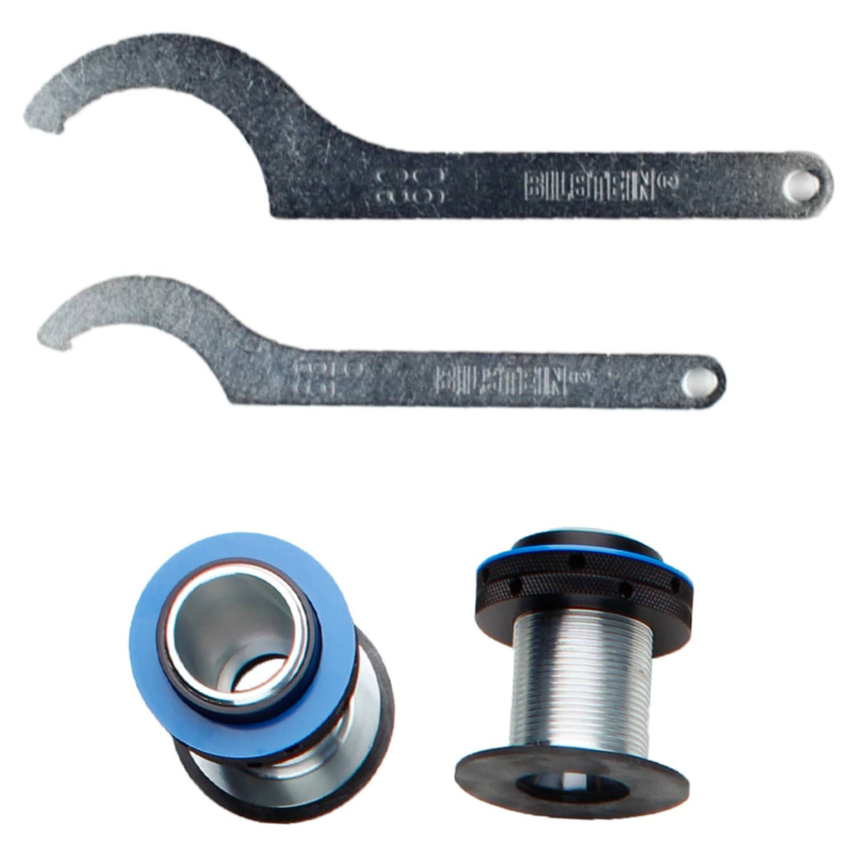 Bilstein Suspension Bilstein 48-251570 Suspension Kit Monotube Front Rear Lowered Height 15-50mm 55mm Outside Strut Diameter B16
