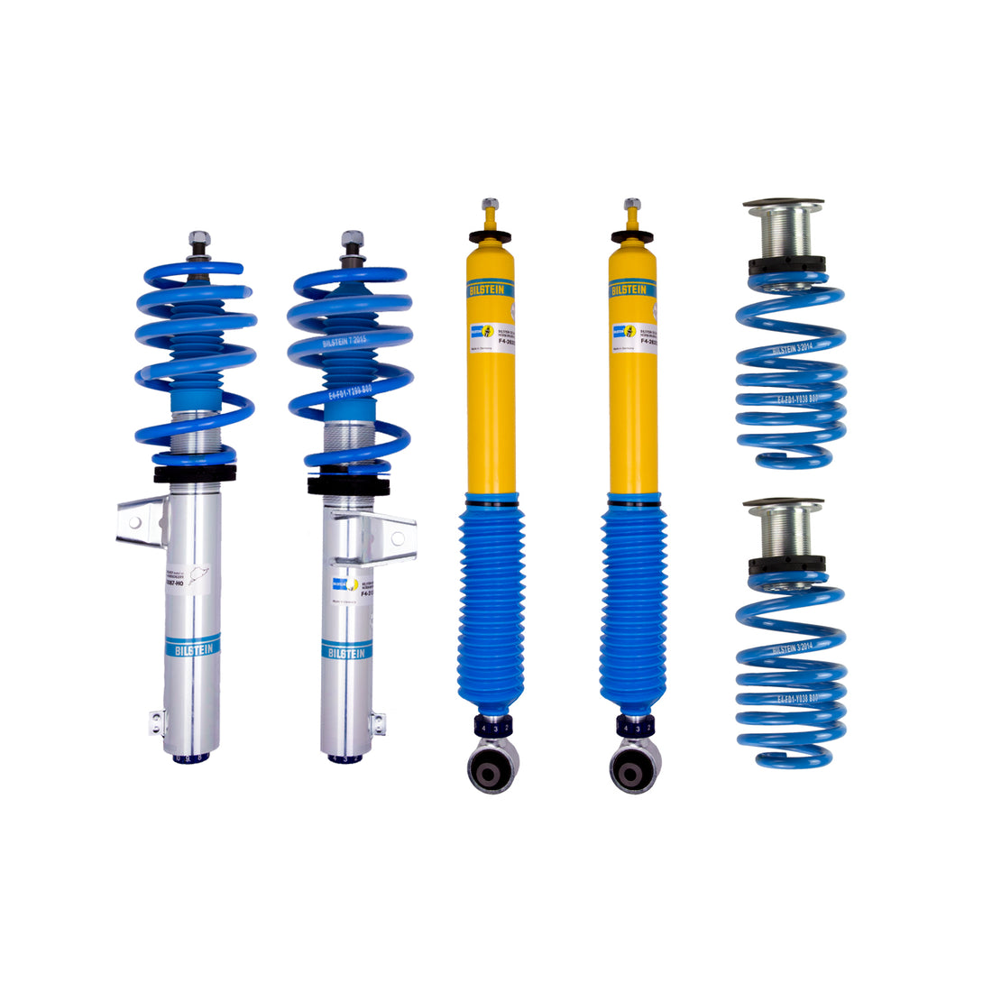 Bilstein 48-252355 - Suspension Kit Audi TT Quattro 2021-2016 Monotube Front Lowered Height 15-40mm up to 1040kg Axle Load Rear Lowered Height 15-35mm up to 870kg Axle Load Without Electronic Suspension B16 (PSS10) Bilstein 1