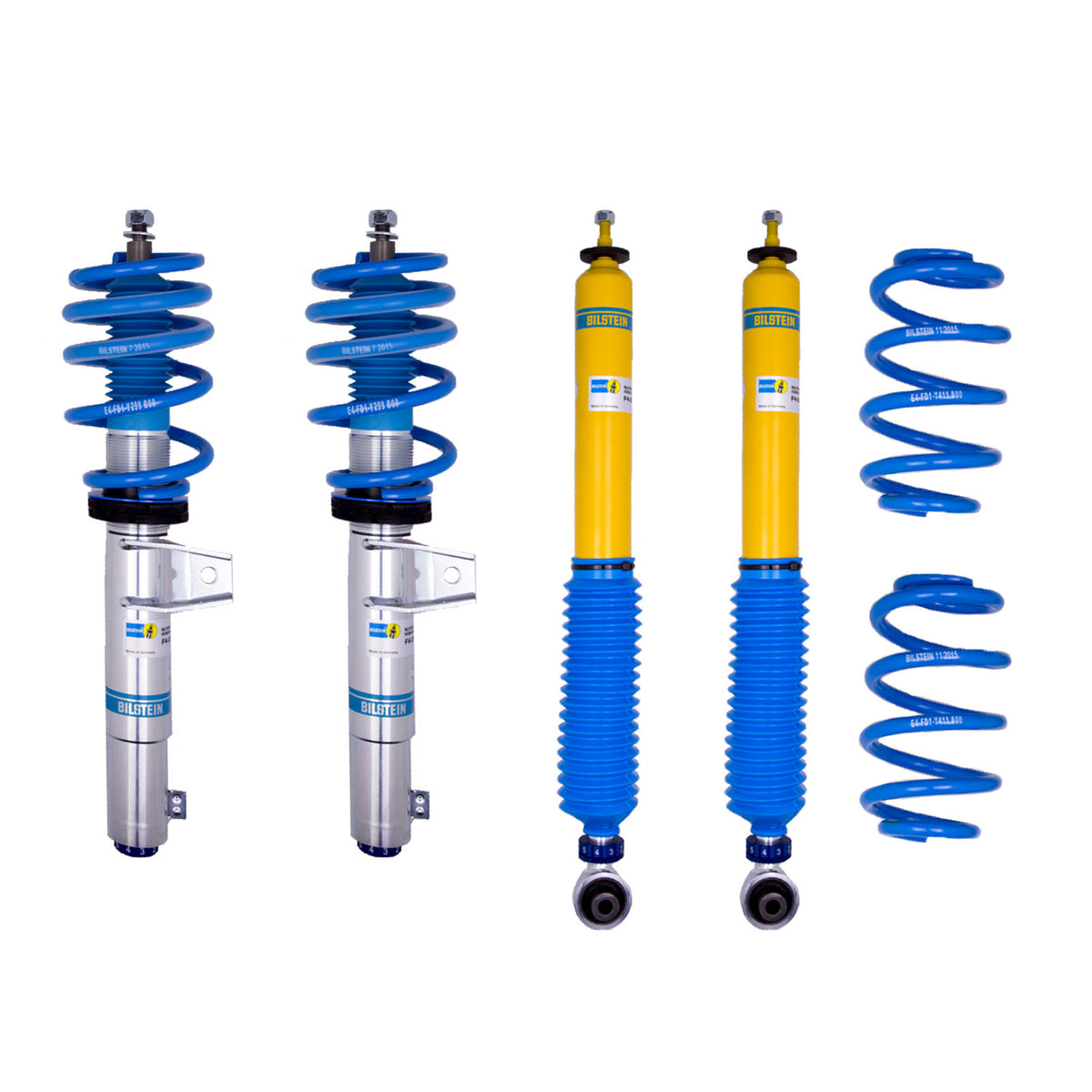 Bilstein 48-254960 - Suspension Kit Volkswagen Golf 2021-2015 Monotube Front Lowered Height 30-50mm Rear Lowered Height 30-50mm Without Electronic Suspension With Independent Rear Suspension With 50mm Outside Strut Diameter B16 (PSS10) Bilstein 3